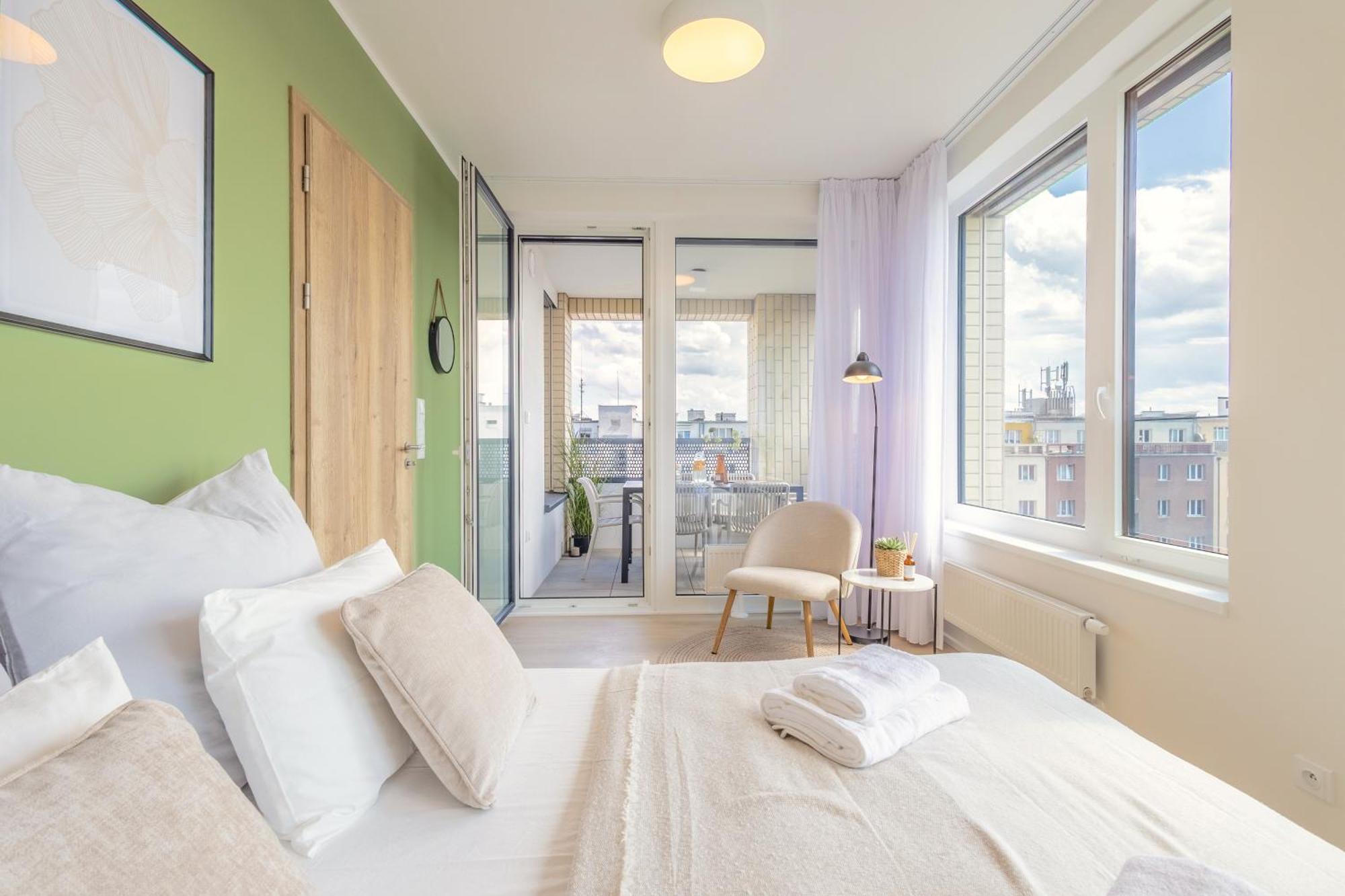 Apartament Bright 2Br - 7Th Floor, Balcony, Free Parking By Gravity Praga Zewnętrze zdjęcie