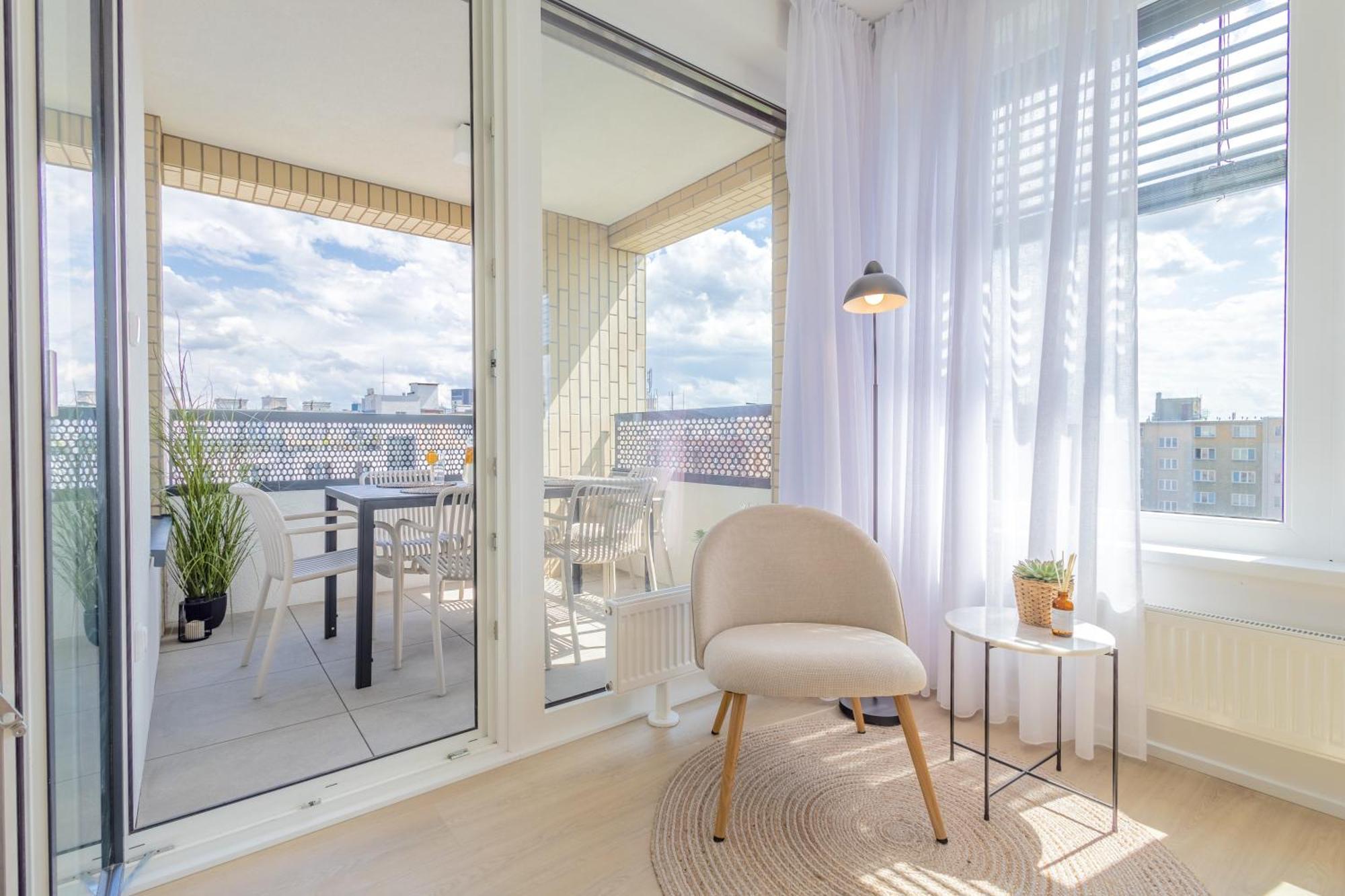 Apartament Bright 2Br - 7Th Floor, Balcony, Free Parking By Gravity Praga Zewnętrze zdjęcie